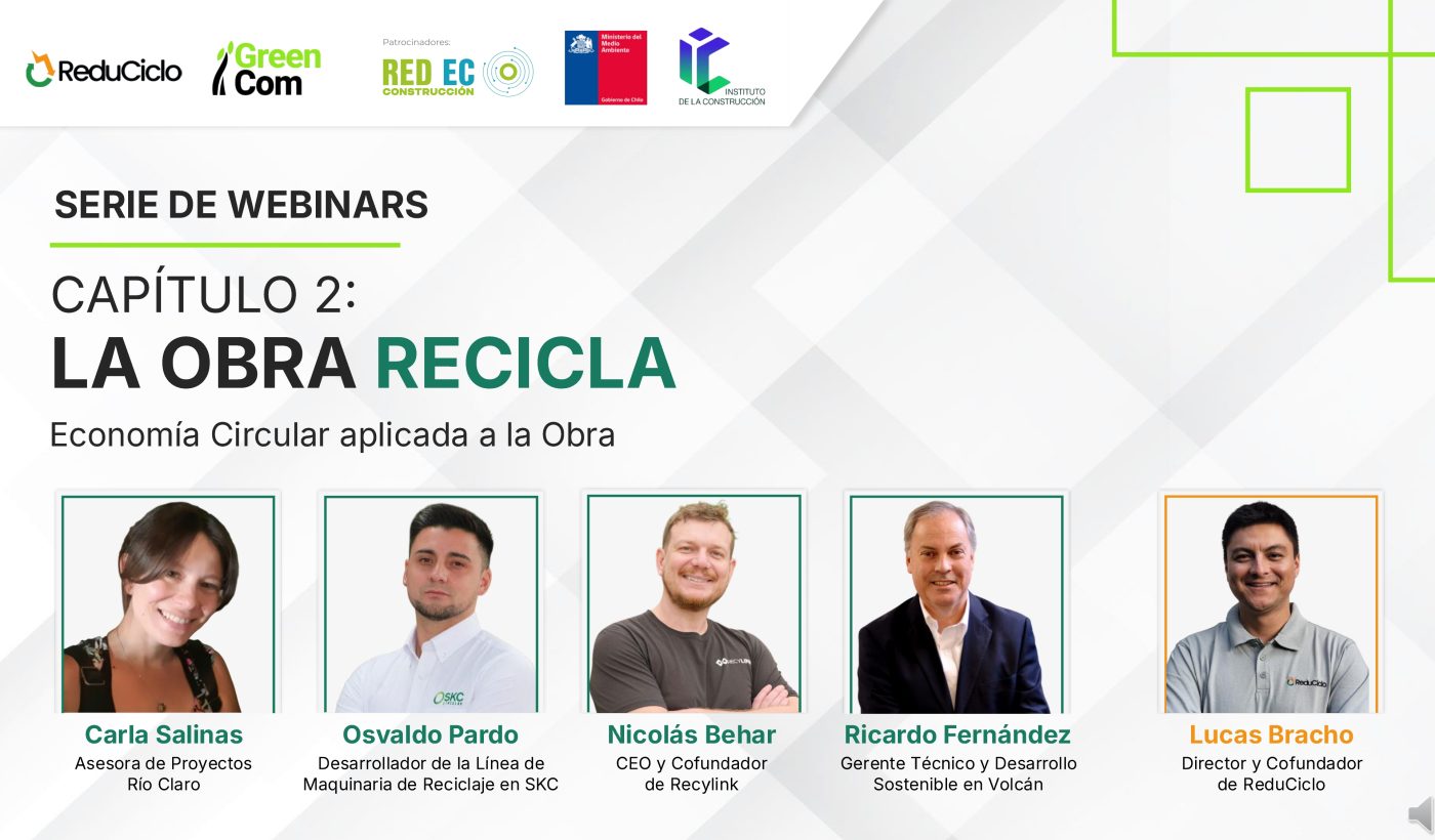 Economía circular en construcción: expertos llaman a conectar trazabilidad, tecnología y valorización de residuos
